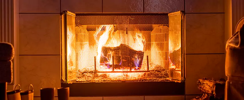 Mendota Hearth Landscape Fireplace Installation in Anderson, Indiana