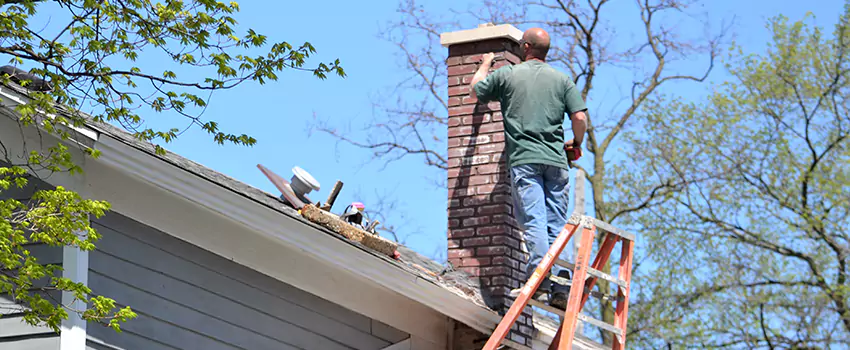 Vinyl and PVC Chimney Flashing Installation in Anderson, IN