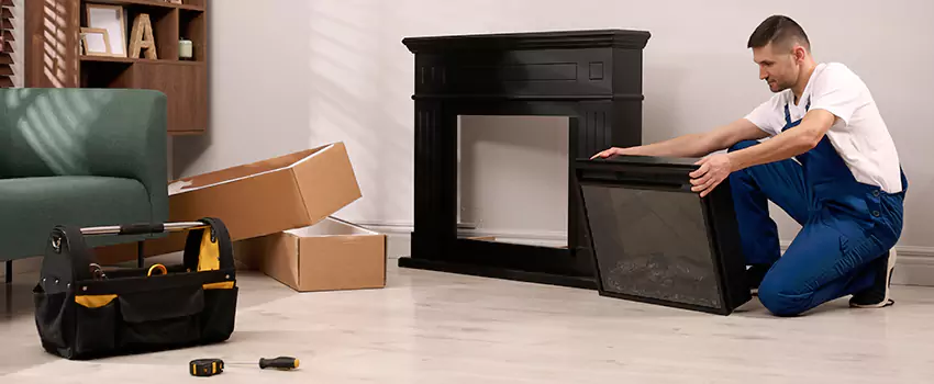 Old Rusted Metal Fireplace Repair And Replacement in Anderson, IN